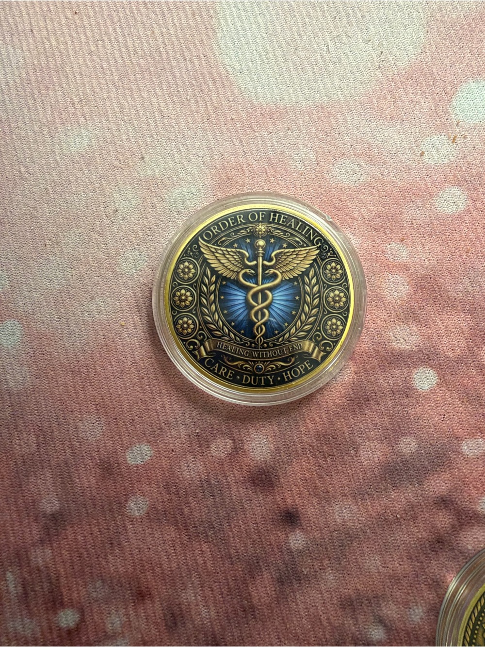 Order of Healing Challenge Coin – Blue and Gold